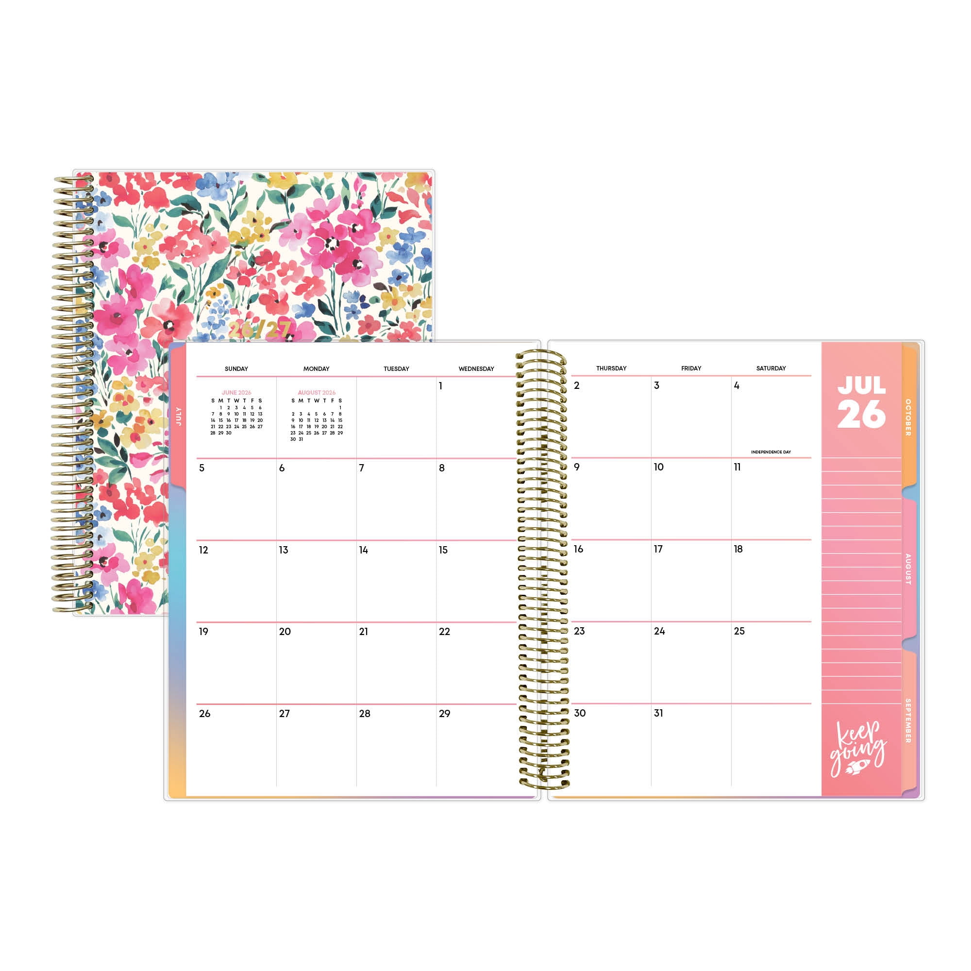 TeachWell for Blue Sky Monthly Weekly Planner, 8.5" x 11", Spring (July 2026 - June 2027)