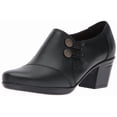 thumbnail image 1 of Mocasín Clarks Emslie Warren para Mujer en Cuero Negro Talla 9.5 Ancho, 1 of 3