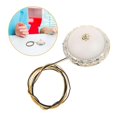 thumbnail image 2 of Dollhouse Ceiling Light Miniature Decor Round Ceiling Lamp Model Warm White Light For Dollhouse Living Room Bedroom Dollhouse Furniture Accessories, 2 of 3