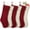 Burgundy,ivory, variant on Christmas Stockings, 6 Pack 18 Inches Knit Christmas Stockings Cable Knitted Xmas Hanging Stockings for Family Christmas Decorations & Gifts