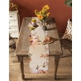 thumbnail image 4 of Table Runners 72 Inches Long Dress Scarves, Orange Pumpkins Fall Farmhouse Kitchen/Dining Table Runner, Coffee Tablerunners, Thanksgiving Flowers Autumn Leaves 13x72 Inch, 4 of 7
