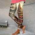 thumbnail image 5 of Buigttklop Christmas Leggings for Women Xmas Funny 3D Graphic High Waisted Yoga Pants Ankle Length Holiday Stretchy Tights, 5 of 6