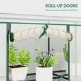 thumbnail image 3 of Three-Tier White Mini Greenhouse with Powder-Coated Steel Frame for Plants, 3 of 9