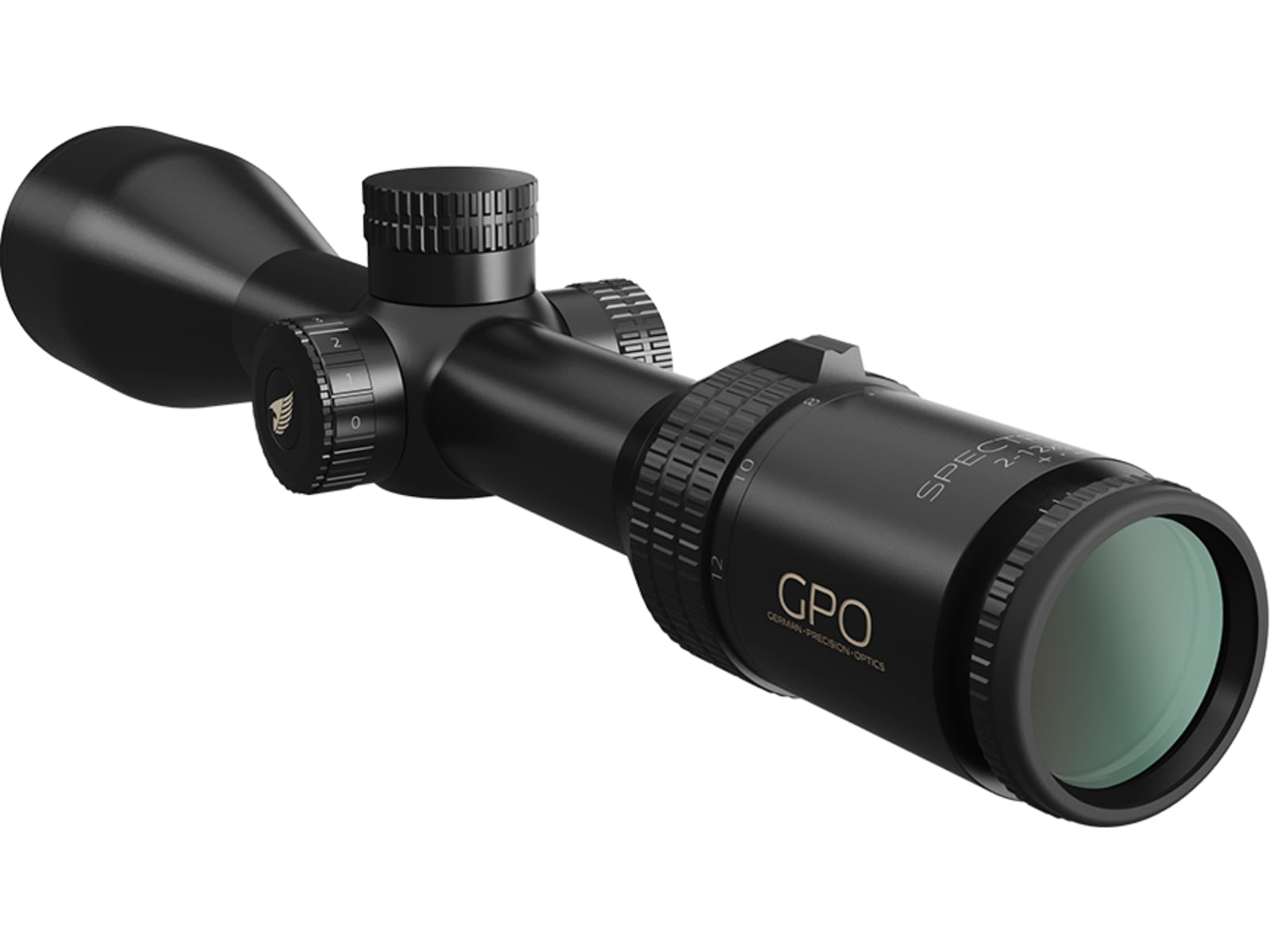 German Precision Optics SPECTRA 6X Rifle Scope, 2-12x50mm, 30mm Tube, SFP, G4i Reticle, Black Matte