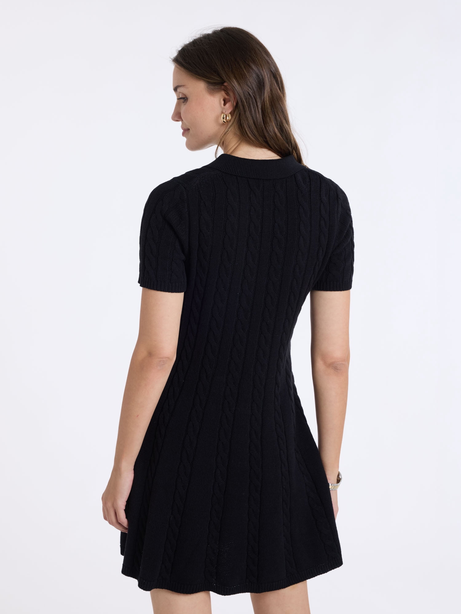 U.S. Polo Assn. Women's Cable Knit Sweater Dress