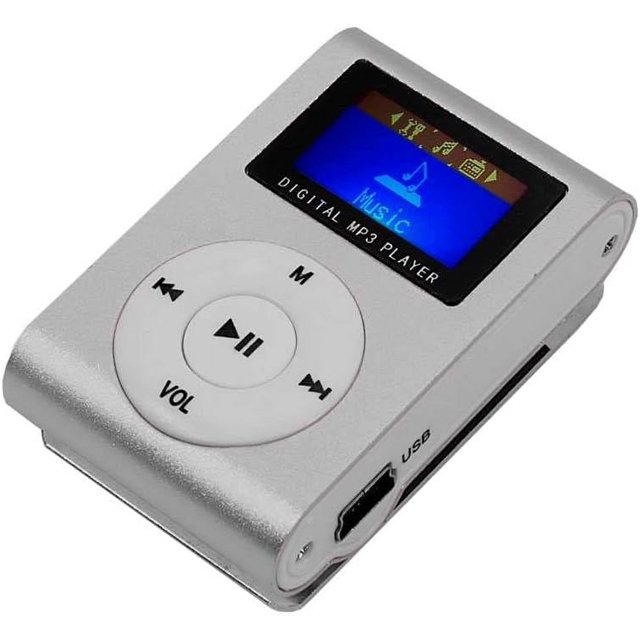 El mini reproductor de música digital MP3 de metal USB azul admite tarjeta SD de hasta 512 M con pantalla LCD Sincero Electrónica