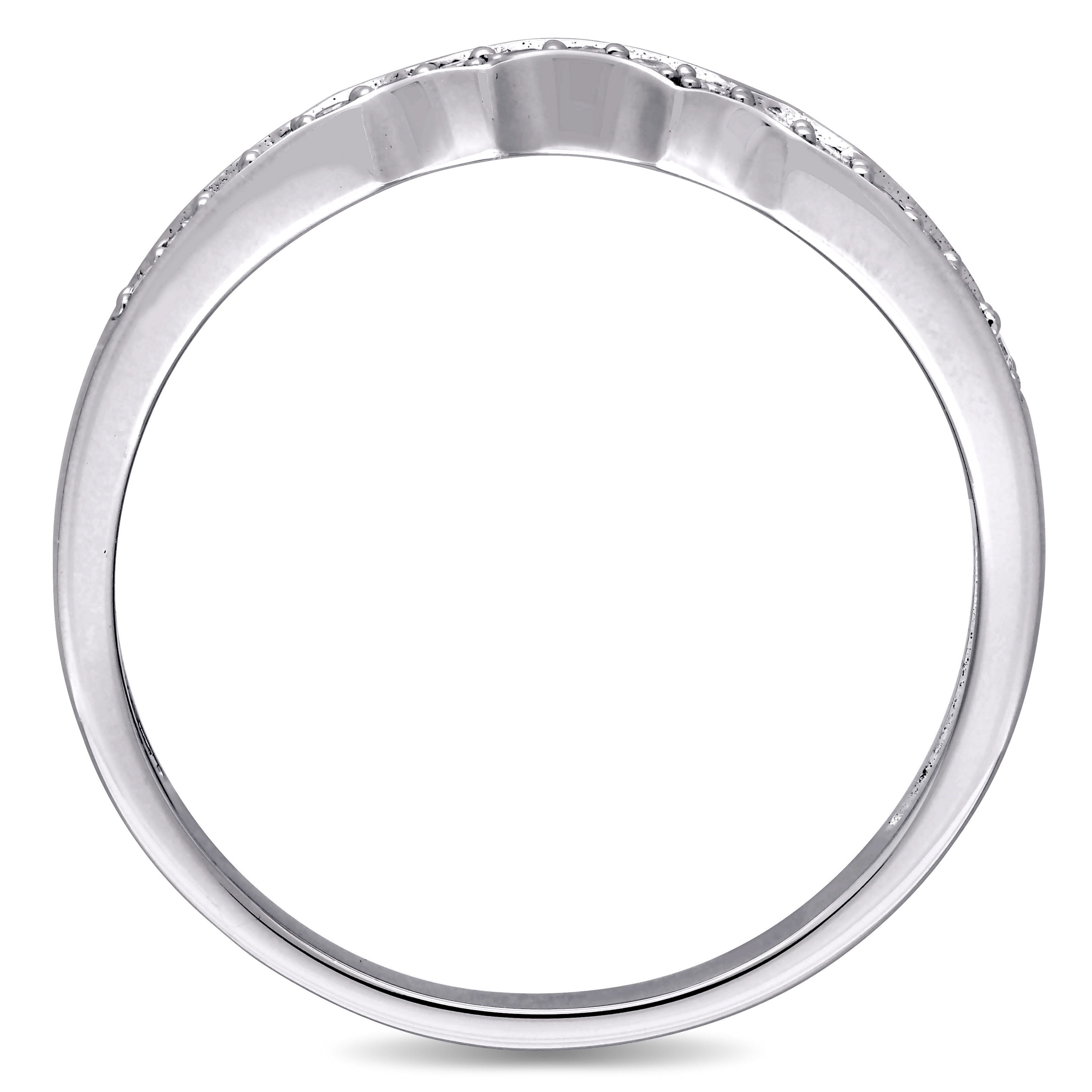 Everly Women's Diamond 10k White Gold Wedding Ring