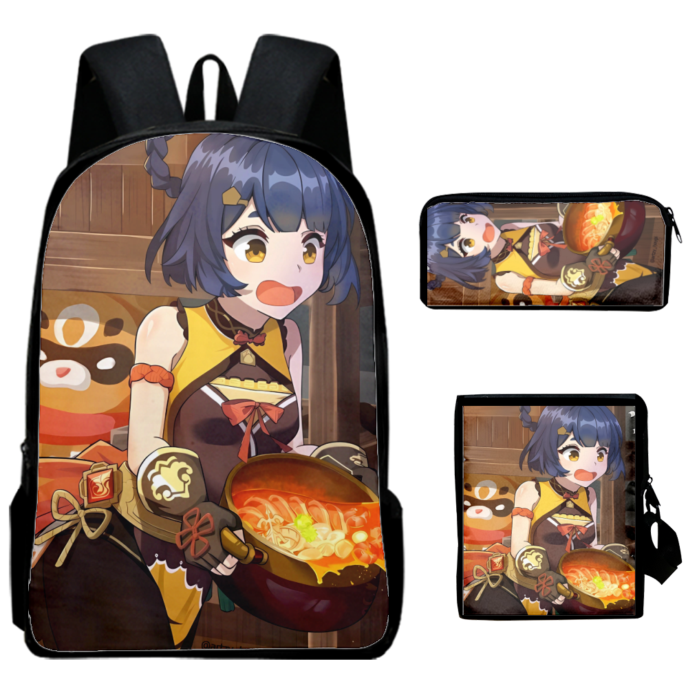 Genshin Impact Teen Cartoon Backpack Travel Bag Kids Backpack Kids