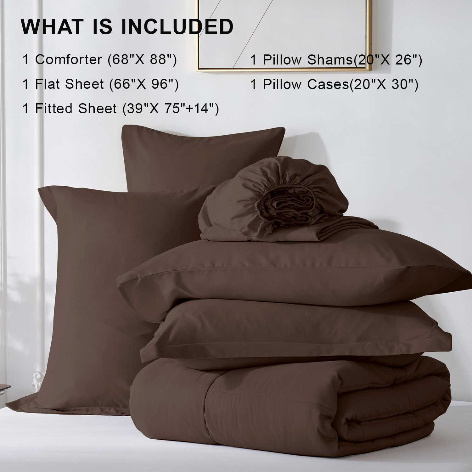 Flymme Charcoal Gray Comforter Sets with Sheets 5 Pieces Bed in a Bag for Modern Bedroom Decor Soft Quilted Warm Gray Bed Sets for Teen Adult