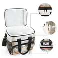 thumbnail image 6 of FORMRS Insulated Cooler Bag 24 Cans Capacity Soft Leakproof Lunch Box with Side Pockets, Halloween Pumpkin Field, 6 of 7