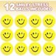 thumbnail image 2 of Smile Face Stress Balls for Kids and Adults Spongy Squeeze Toys for Anxiety Relief Fun Birthday Party Favors, 2 of 4