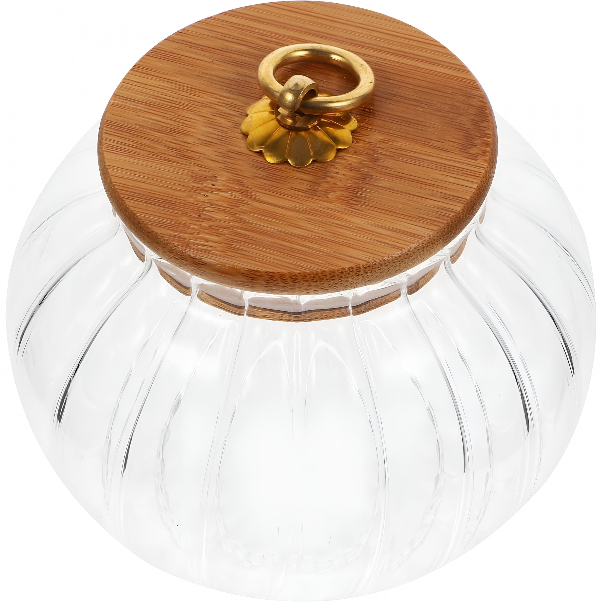 ACDANC 2026 New Glass Pumpkin Lidded Canister Storage Jar Airtight 1Pcs for Kitchen Storage, Pantry Organization, Countertop Use, Food Storage, Home Decor, Cookie Jars