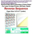 thumbnail image 4 of Rainbow Max NCR Carbonless Papers 2 Parts, Letter Size, White & Canary, for Laser & Inkjet Printer (250 Sets), 4 of 4