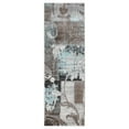 thumbnail image 2 of Superior Pastiche Floral Indoor Area Rug, 2' 7" x 8', Brown-Turquoise, 2 of 7