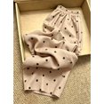 thumbnail image 2 of Women's Polka Dot Elastic Waist Pants, Drawstring Loose Fit Trousers with Pockets for Everyday, Casual, Lounge & Vacation Wear, 2 of 6