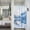 Baby Blue and White, variant on Snow Moutain Lake Bath Curtains Shower with Hooks Nature View Winter Bathroom Shower Curtain Set 36x72 Inch Sunshine Frozen River Decorative Bath Set Waterproof Fabric Bath Curtain with Hooks