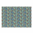 thumbnail image 1 of Winter Cutting Board, Colored Women's Boots Shoes on a Blue Background with Snowflakes Seasonal Theme, Decorative Tempered Glass Cutting and Serving Board, in 3 Sizes, by Ambesonne, 1 of 2