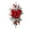 B, variant on Ramiter Christmas Decoration Stair Garland Red Bow Home Decor Christmas Flocking Pendant