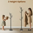 thumbnail image 3 of Costway Metal Coat Rack Hat Hanger Hooks Hall Entryway For Jacket Umbrella Tree Stand, 3 of 10