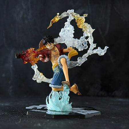 Mainan Model Action Figure Anime One Piece Kartun Monkey D. Luffy Ace ...