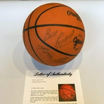 1964-65 Boston Celtics NBA Champs Team Signed Basketball Bill Russell PSA DNA