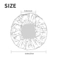 thumbnail image 4 of KLL Poodle Dog Pattern Shower Cap & Bath Cap for Women,Reversible Oversized Waterproof Shower Caps for all Hair Lengths,Elastic Reusable Bathing Hair Cap, 4 of 6