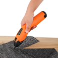 thumbnail image 1 of Tijeras inalámbricas - Energía eléctrica con cuchillas para coser, manualidades, tela, papel, cartón, 2 cuchillas - Naranja Macarena Tijeras eléctricas, 1 of 8