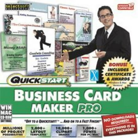 SelectSoft QuickStart: Business Card Maker Pro (Windows) (Digital Code)