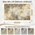 thumbnail image 2 of Modern Abstract Area Rug 5x7 Living Room Carpet Machine Washable Rug Non Slip Bedroom Carpet Dorm Rugs Nursery Rug Stain Resistance Mat for Dining Room Wool Indoor Rug Brown, 2 of 13