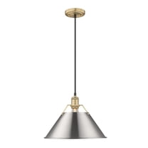Orwell 1-Light Pendant in Brushed Champagne Bronze with Pewter