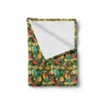 thumbnail image 2 of Tropical Soft Flannel Fleece Blanket, Watercolor Exotic Parrots Juicy Pomegranate Lemons Orange Flowers and Palm Leaves, Cozy Plush for Indoor and Outdoor Use, 70" x 90", Multicolor, by Ambesonne, 2 of 6
