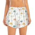 thumbnail image 2 of Balery Dandelion Pantalones cortos deportivos para mujer con forro y dos bolsillos, elásticos, para entrenamiento, gimnasio, yoga-XX-Large, 2 of 7