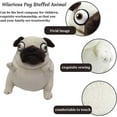thumbnail image 2 of Hilarious Pug Stuffed Animal - 6" Funny Ugly Cute Pug Dog Plush Toy, Weirdo Stuffed Animal Pug Plushies for Kids Boys Adults Valentines Birthdays Gift…, 2 of 7