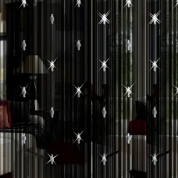 LAMIRO Decorative Door String Curtain Beads Wall Panel Fringe Window Room Divider for Wedding Coffee Bedroom Restaurant