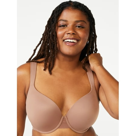 

Joyspun Women s & Women s Plus Size Underwire T-Shirt Bra Sizes 38DD to 46DDD