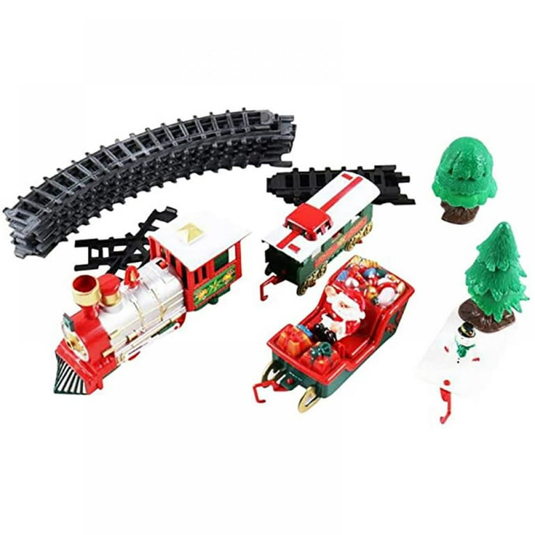1Pack Electric Train Toy Train Set Toy Train Trains for 2 10 Year Old Boys Model Train Set Toy Cars the Electric Tree Battery Operated Toys Xmas