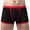 Black, variant on IROINNID Men's Boxer Underpants Gold Dot Mesh Striped Breathable Hip Solid Color Underwear