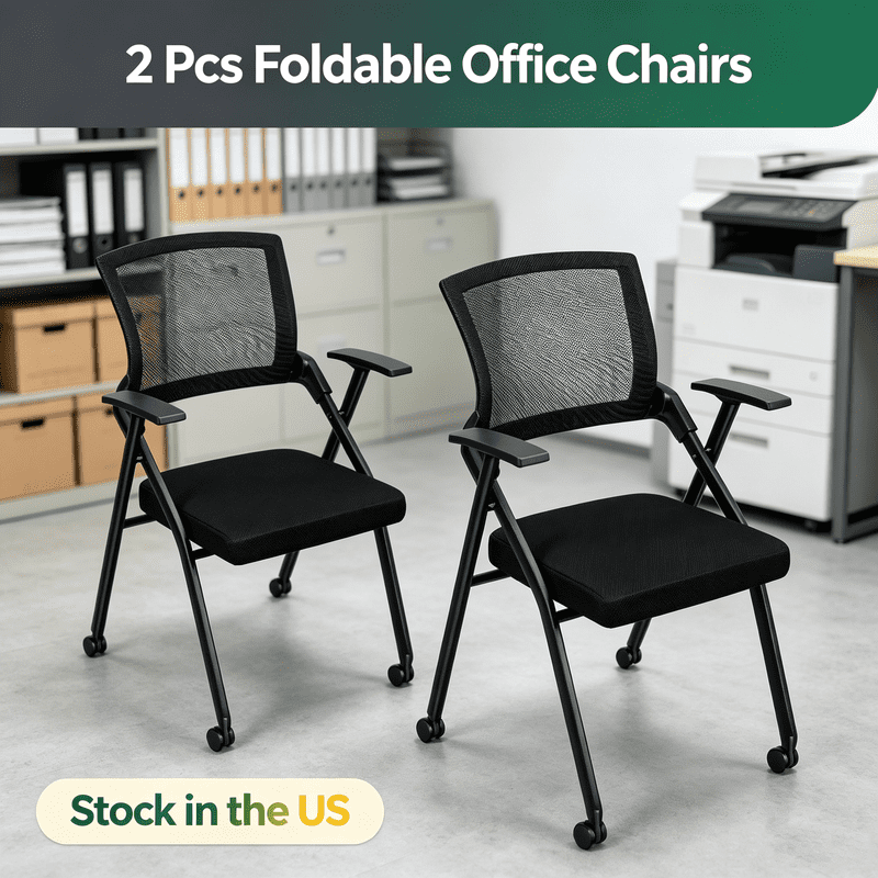 sioweci 2pcs foldable stackable office product