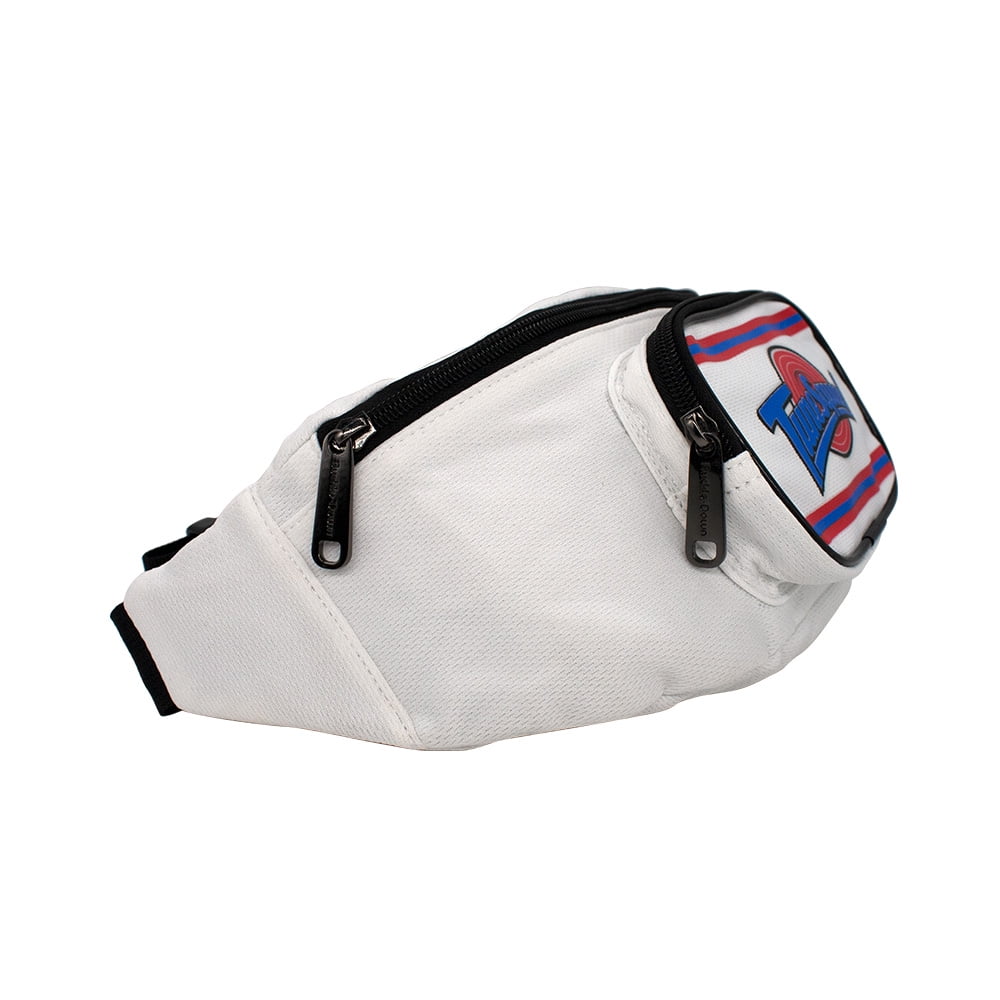 Looney Tunes Bag, Fanny Pack, Tune Squad Logo, White Blue Red, Canvas