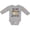 AC-Heather Grey, variant on Inktastic My Gigi Loves Me with Sloth and Hearts Boys or Girls Long Sleeve Baby Bodysuit