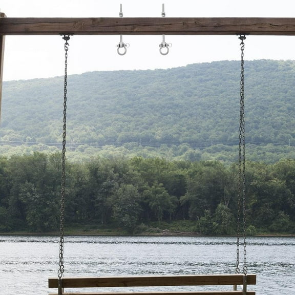 GOOHOCHY Worgeous 1 Set Heavy Duty Stainless Steel Hanger for Porch Swing Metal Hook for Patio Deck and Indoor Use Screw Hook