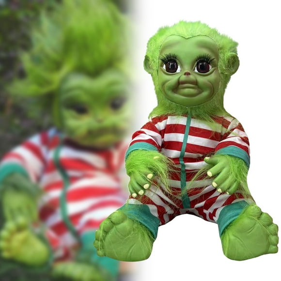 Christmas Grinchs Plush Doll Grinch Plush Pillow Latex Plush Doll Toy Unique Creative Doll Plush Toy Can Be Used For Home Decoration Decoration Parent-Child Interaction Toy
