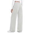 thumbnail image 4 of Fantaslook Womens Sweatpants Baggy Fleece Lined Wide Leg Sweatpants Drawstring Warm Lounge Pants with Pockets, 4 of 10