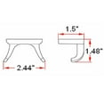 thumbnail image 6 of Design House Millbridge Classic Double Robe Hook, 6 of 11