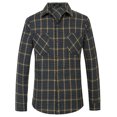 thumbnail image 1 of SSLR Flannel Shirts for Men, Long Sleeve Button Down Shirt Lightweight Plaid Brushed Casual, 1 of 8