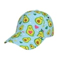 thumbnail image 1 of Balery Cartoon Avocado Gorra de béisbol de tamaño ajustable para correr, entrenar y actividades al aire libre. Gorra de papá para todas las estaciones., 1 of 6