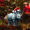 thumbnail image 2 of Personalized Christmas Cow Ornaments Cow Ornaments For Christmas Tree Cute Cow Theme Christmas Tree Hanging Decoration Acrylic Cow Shape Christmas Decorations For Holiday, 2 of 4