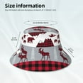 thumbnail image 3 of Honeii Buffalo Plaid Forest for Unisex Bucket Hat Waterproof Rain Hat Reversible Shiny Rave Bucket Hat for Concert Festival Boonie Cap, 3 of 6