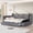 Grey, variant on Harper & Bright Designs Upholstery L-Shaped Daybed Full Size with Storage Footstool and Shelves, Wood Corner Bed with Trundle, USB Charging and LED Light for Living Room Guest Room Bedroom, Beige