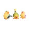 thumbnail image 4 of 3 piezas de aves en miniatura figuras decorativas decoración del jardín de hadas juguetes de animales realistas para patio interior al aire libre, 4 of 8